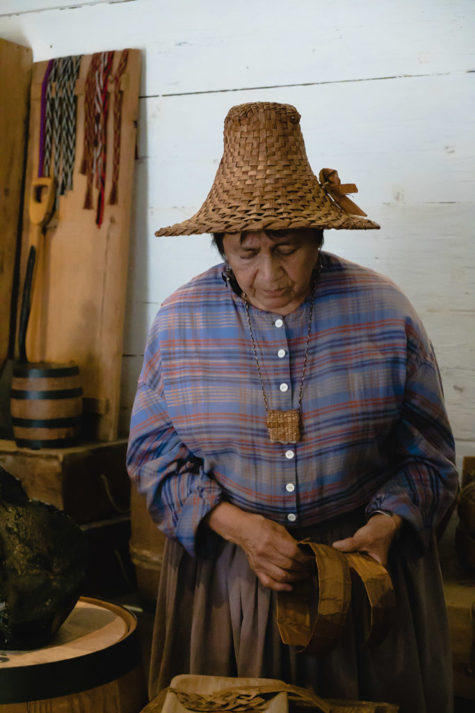 Kwantlen First Nation interpreter at Fort Langley National Historic Site