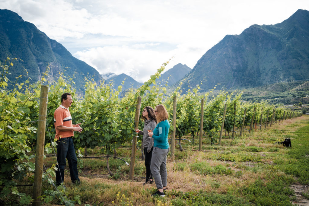 Learning about Fort Berens Estate Winery in Lillooet