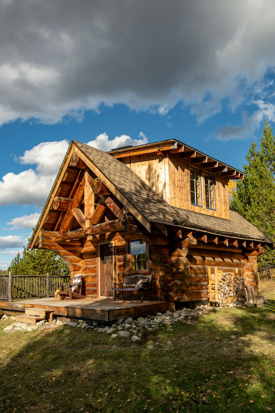 Wooden cabin.